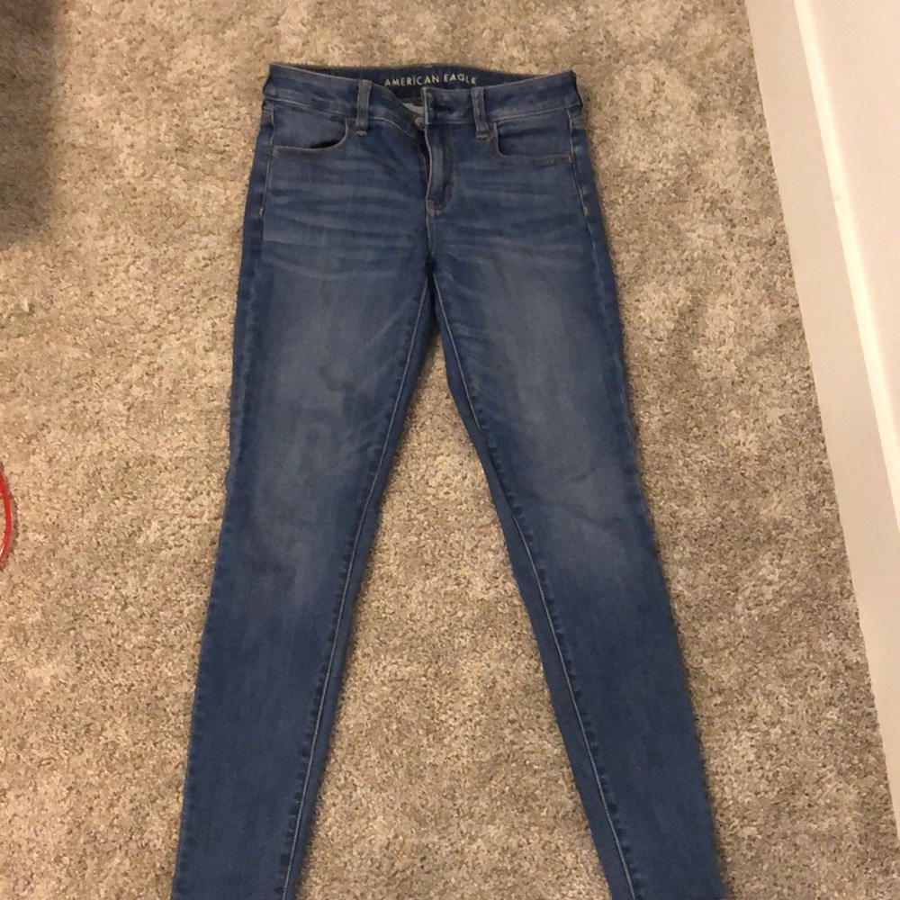 american eagle- size 4 -  stretch skinny jeans